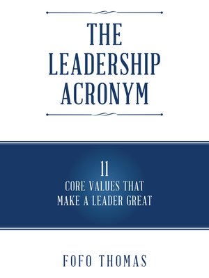 cover image of The Leadership Acronym